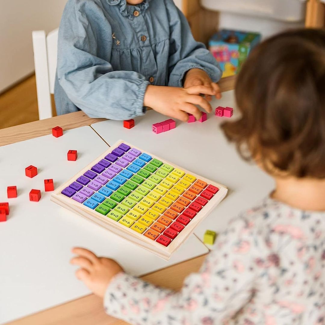 Joc educativ de Învățare a tablei înmulțirii, 81 piese, 5 ani+