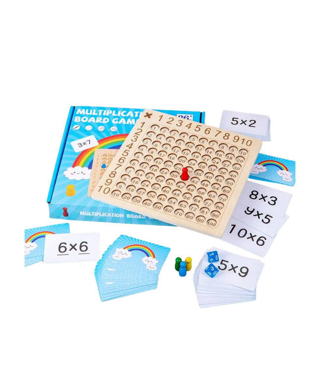 Joc educativ Cursa Înmulțirii, 100 carduri, 1-4 jucători