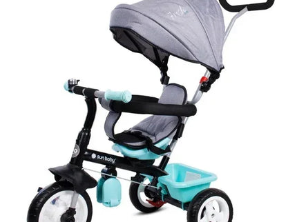 Tricicleta cu sezut reversibil Sun Baby 017 Fresh 360 - Turquoise Grey - Bebeboo - Totul pentru copii. Jucării, Hăinuțe, Perne, Mobilier, Textile