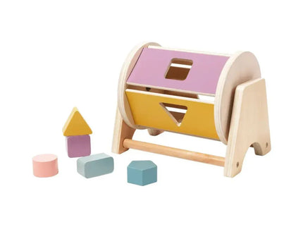 Joc de tip Montessori, Tambur cu forme geometrice, 1 an+ - Bebeboo - Totul pentru copii. Jucării, Hăinuțe, Perne, Mobilier, Textile