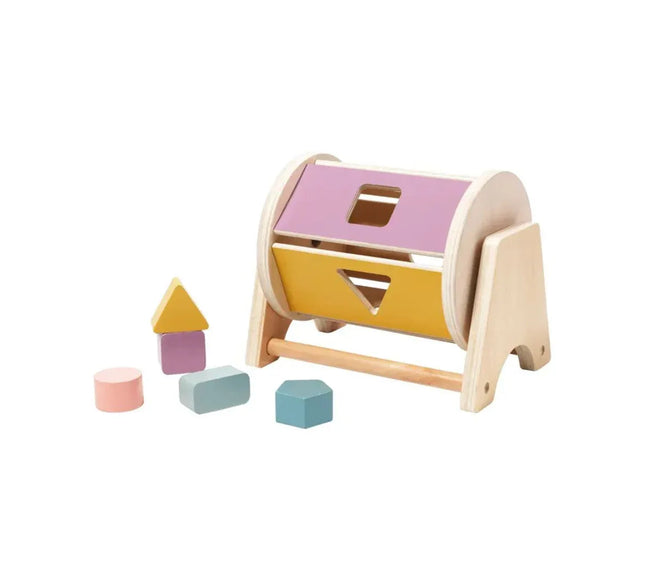Joc de tip Montessori, Tambur cu forme geometrice, 1 an+ - Bebeboo - Totul pentru copii. Jucării, Hăinuțe, Perne, Mobilier, Textile