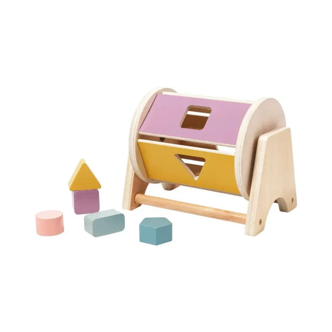 Joc de tip Montessori, Tambur cu forme geometrice, 1 an+ - Bebeboo - Totul pentru copii. Jucării, Hăinuțe, Perne, Mobilier, Textile