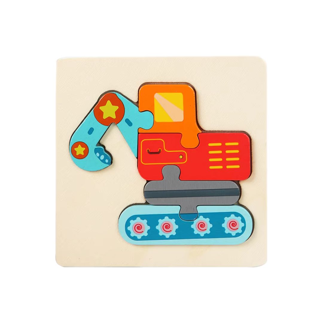 Puzzle Educaționale din lemn – Forme și Animale