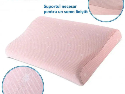 Perna pentru copii Toddler - Pattern Roz 24+ luni Hipoalergenica, din spuma cu memorie - Bebeboo - Totul pentru copii. Jucării, Hăinuțe, Perne, Mobilier, Textile