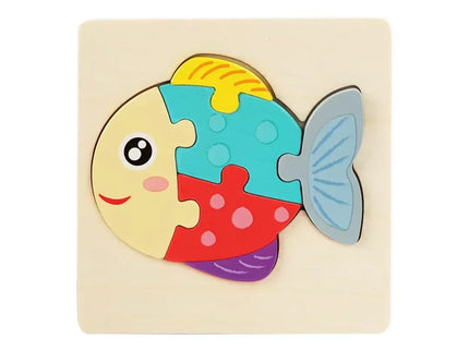 Puzzle Educaționale din lemn – Forme și Animale - Bebeboo - Totul pentru copii. Jucării, Hăinuțe, Perne, Mobilier, Textile