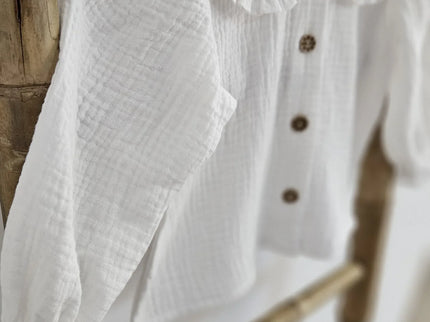 Camasa alba din muselina - Bebeboo - Totul pentru copii. Jucării, Hăinuțe, Perne, Mobilier, Textile