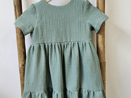 Rochita verde fetite muselina - Bebeboo - Totul pentru copii. Jucării, Hăinuțe, Perne, Mobilier, Textile