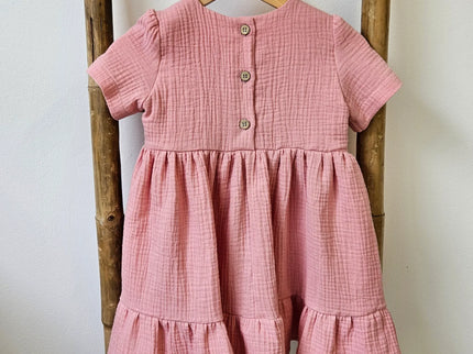 Rochita roz fetite muselina - Bebeboo - Totul pentru copii. Jucării, Hăinuțe, Perne, Mobilier, Textile