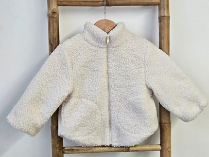 Geaca Alba Cu Blanita - Bebeboo - Totul pentru copii. Jucării, Hăinuțe, Perne, Mobilier, Textile