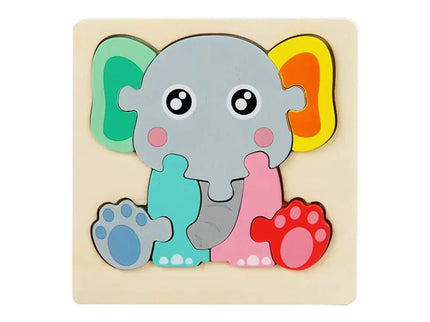 Puzzle Educaționale din lemn – Forme și Animale - Bebeboo - Totul pentru copii. Jucării, Hăinuțe, Perne, Mobilier, Textile