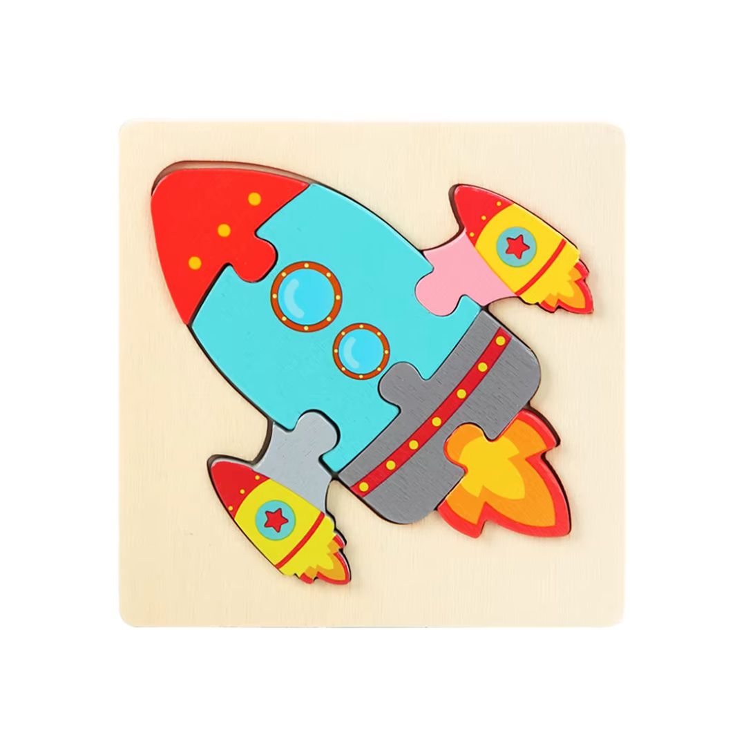 Puzzle Educaționale din lemn – Forme și Animale