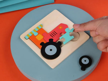 Puzzle Educaționale din lemn – Forme și Animale - Bebeboo - Totul pentru copii. Jucării, Hăinuțe, Perne, Mobilier, Textile