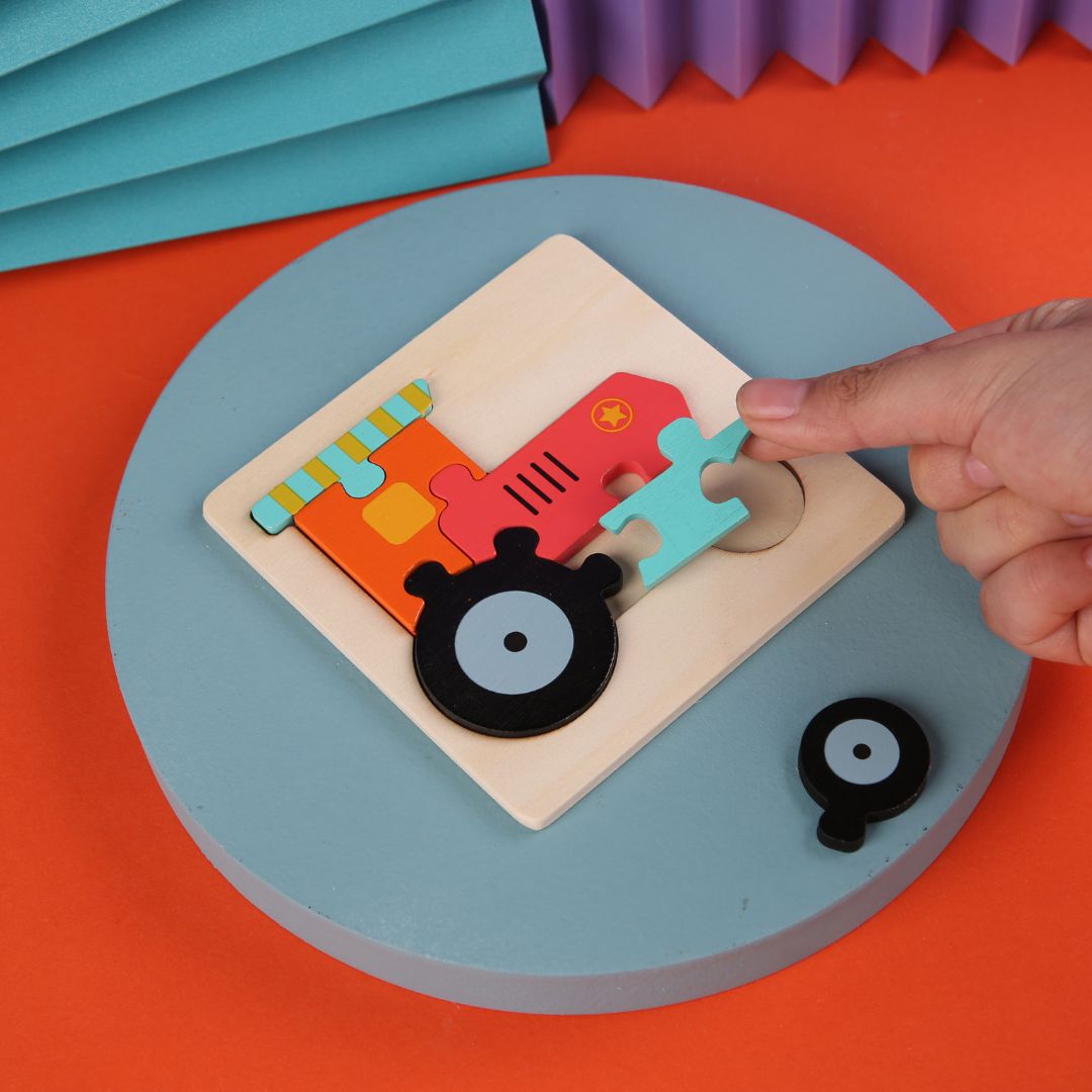 Puzzle Educaționale din lemn – Forme și Animale