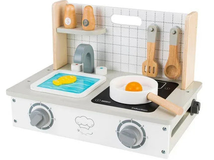 Mini bucatarie din lemn cu accesorii Ecotoys TL10159 - Bebeboo - Totul pentru copii. Jucării, Hăinuțe, Perne, Mobilier, Textile