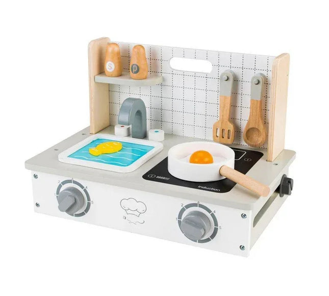 Mini bucatarie din lemn cu accesorii Ecotoys TL10159 - Bebeboo - Totul pentru copii. Jucării, Hăinuțe, Perne, Mobilier, Textile