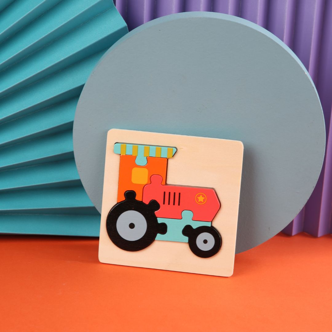 Puzzle Educaționale din lemn – Forme și Animale