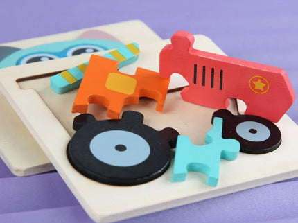 Puzzle Educaționale din lemn – Forme și Animale - Bebeboo - Totul pentru copii. Jucării, Hăinuțe, Perne, Mobilier, Textile
