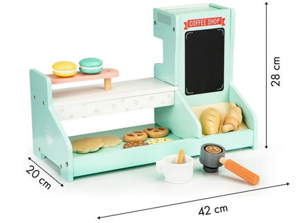 Bucatarie de lemn, coffee shop Ecotoys 4442