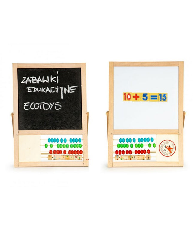 Tabla educationala cu abac si numere Ecotoys MB385