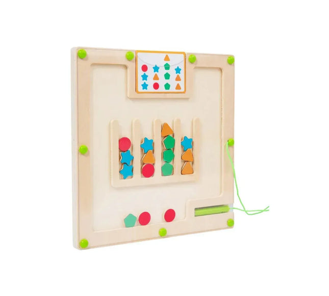 Placă magnetică cu labirint de forme și culori, 3 ani+ - Bebeboo - Totul pentru copii. Jucării, Hăinuțe, Perne, Mobilier, Textile