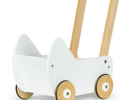 Carucior pentru papusi din lemn Ecotoys ESC-W-0173 - Bebeboo - Totul pentru copii. Jucării, Hăinuțe, Perne, Mobilier, Textile