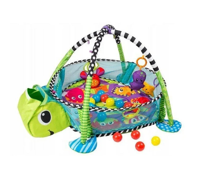 Salteluta de joaca cu bile Ecotoys 88967 Brosca Testoasa - Verde - Bebeboo - Totul pentru copii. Jucării, Hăinuțe, Perne, Mobilier, Textile