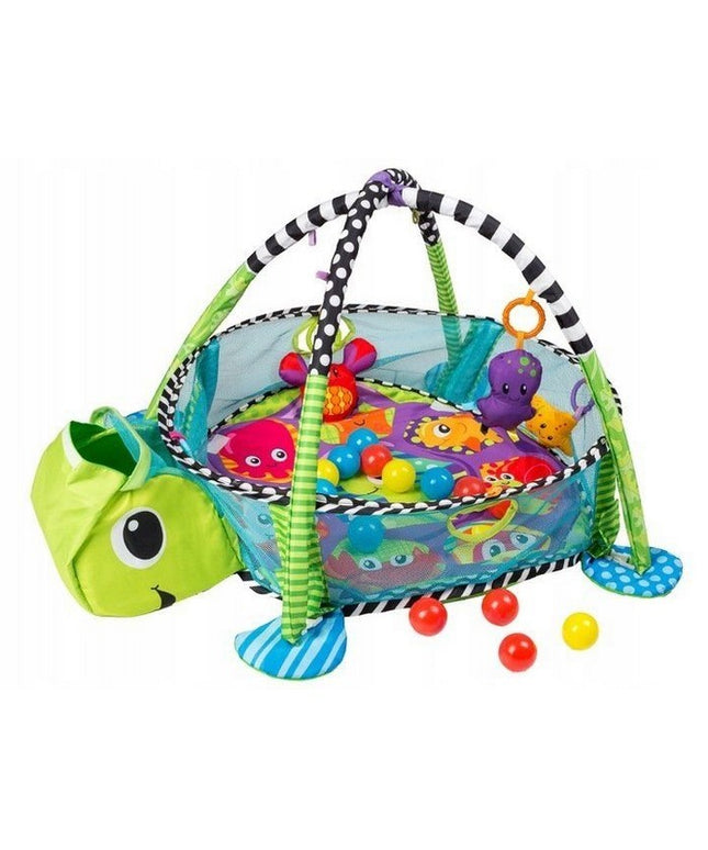 Salteluta de joaca cu bile Ecotoys 88967 Brosca Testoasa - Verde