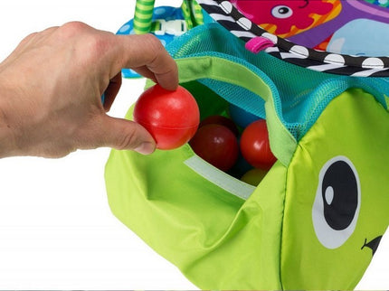 Salteluta de joaca cu bile Ecotoys 88967 Brosca Testoasa - Verde