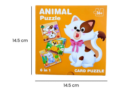 Puzzle 6 în 1 din carton - Bebeboo - Totul pentru copii. Jucării, Hăinuțe, Perne, Mobilier, Textile