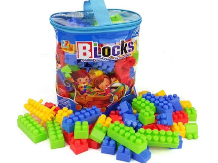 Set de construit - 100 de piese din plastic, 3 ani+ - Bebeboo - Totul pentru copii. Jucării, Hăinuțe, Perne, Mobilier, Textile