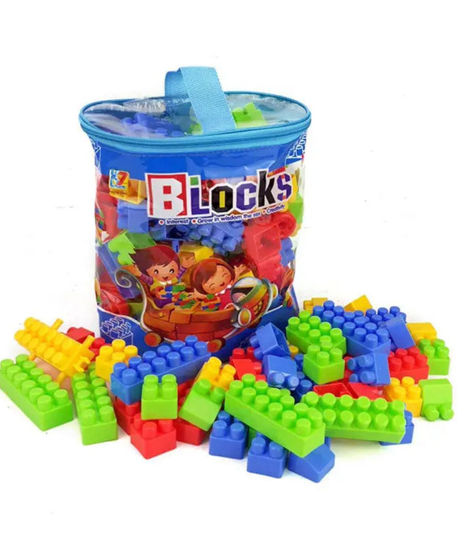 Set de construit - 100 de piese din plastic, 3 ani+