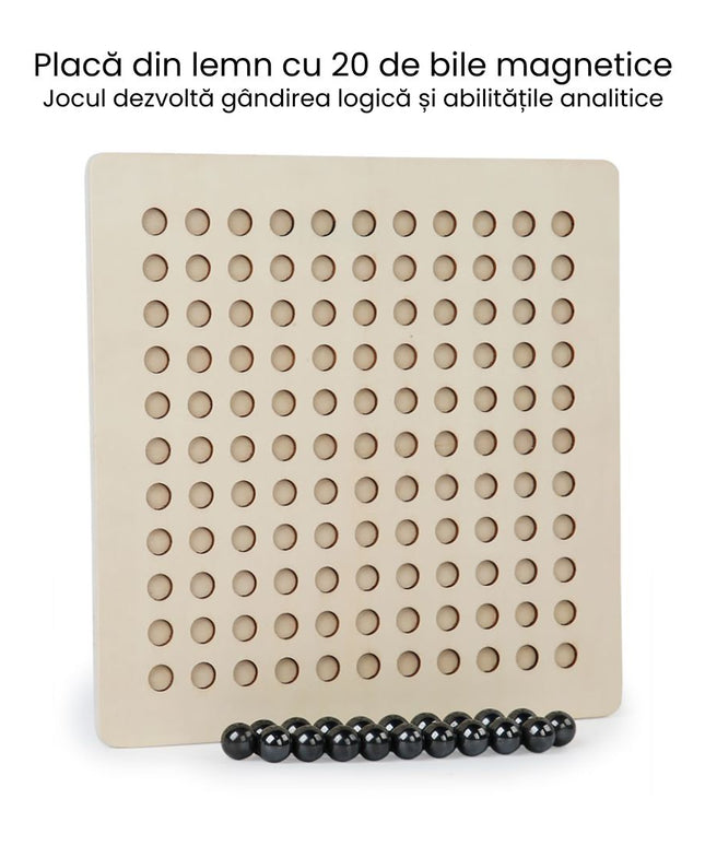 Joc de șah magnetic cu bile, 6 ani+