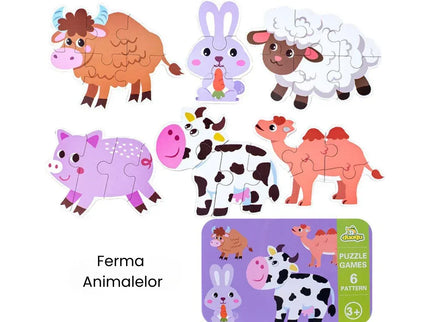 Set din 6 puzzle-uri pentru copii 3 ani+ - Bebeboo - Totul pentru copii. Jucării, Hăinuțe, Perne, Mobilier, Textile