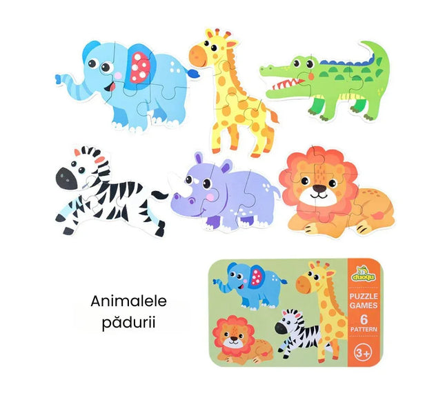 Set din 6 puzzle-uri pentru copii 3 ani+ - Bebeboo - Totul pentru copii. Jucării, Hăinuțe, Perne, Mobilier, Textile