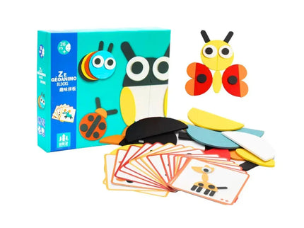Set de figuri geometrice Animago, 3 ani+ - Bebeboo - Totul pentru copii. Jucării, Hăinuțe, Perne, Mobilier, Textile