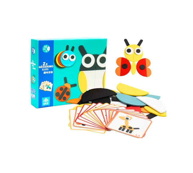 Set de figuri geometrice Animago, 3 ani+ - Bebeboo - Totul pentru copii. Jucării, Hăinuțe, Perne, Mobilier, Textile