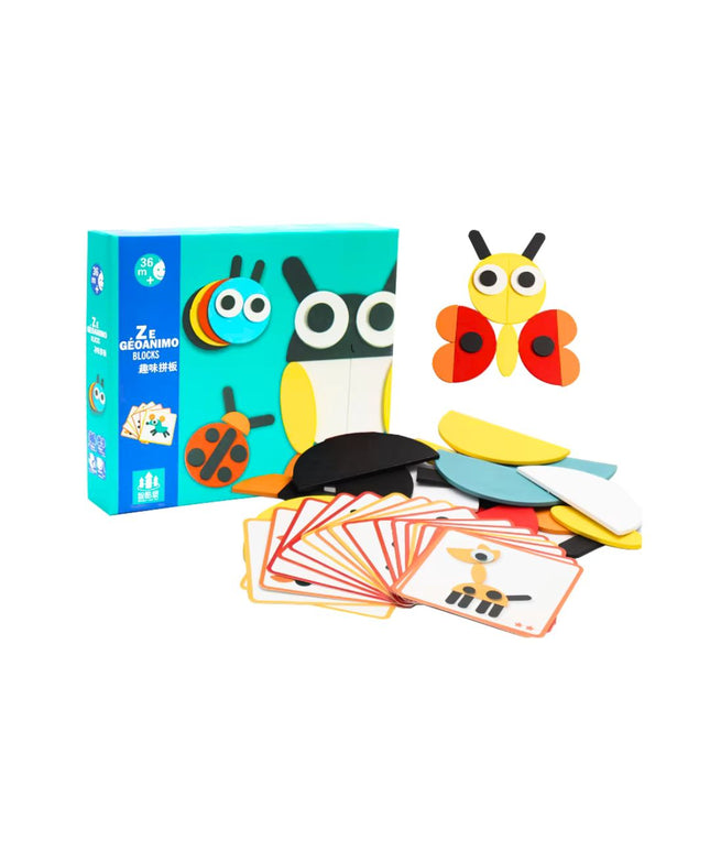 Set de figuri geometrice Animago, 3 ani+