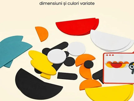 Set de figuri geometrice Animago, 3 ani+ - Bebeboo - Totul pentru copii. Jucării, Hăinuțe, Perne, Mobilier, Textile
