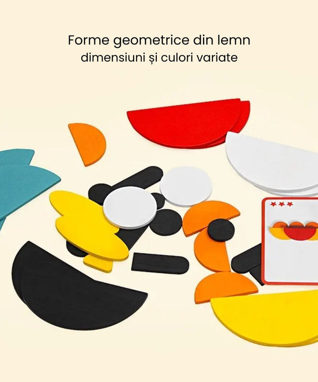 Set de figuri geometrice Animago, 3 ani+