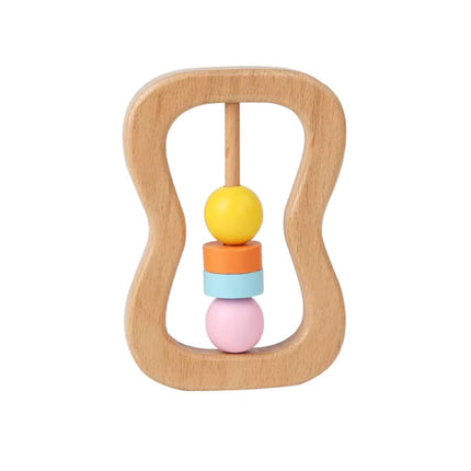 Set 4 jucării senzoriale din lemn, 6 luni+