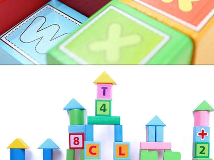 Set de Construcție din lemn Smart Town, 100 piese, 3 ani+ - Bebeboo - Totul pentru copii. Jucării, Hăinuțe, Perne, Mobilier, Textile