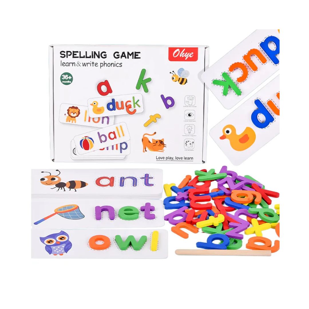 Joc de învățare și potrivire a literelor, 3 ani+