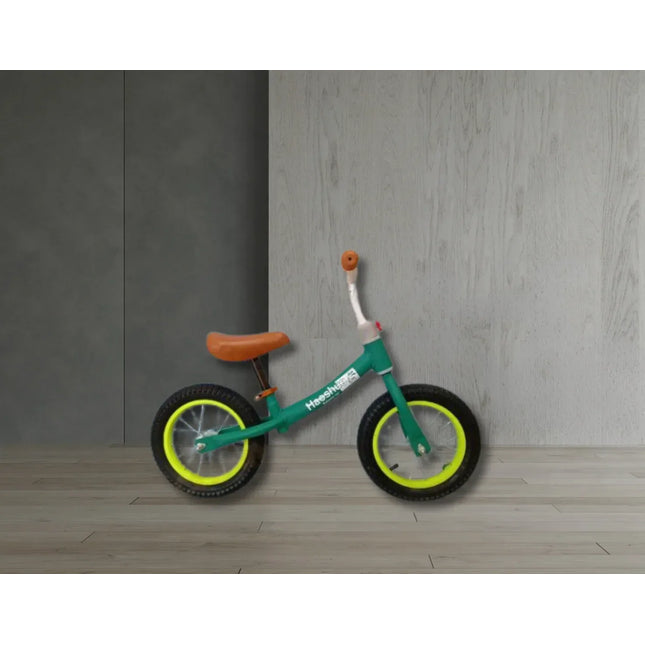 Bicicletă de echilibru Balance Lux Verde, Roți cauciuc - Bebeboo - Totul pentru copii. Jucării, Hăinuțe, Perne, Mobilier, Textile