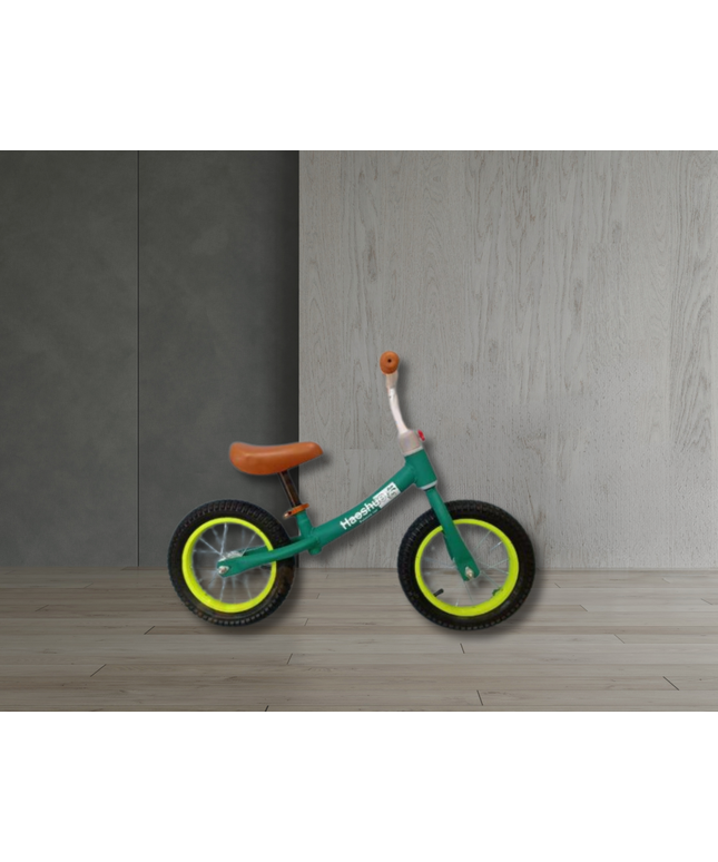 Bicicletă de echilibru Balance Lux Verde, Roți cauciuc