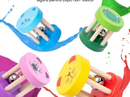 Zornăitoare din lemn, pentru bebeluși 6 luni+ - Bebeboo - Totul pentru copii. Jucării, Hăinuțe, Perne, Mobilier, Textile