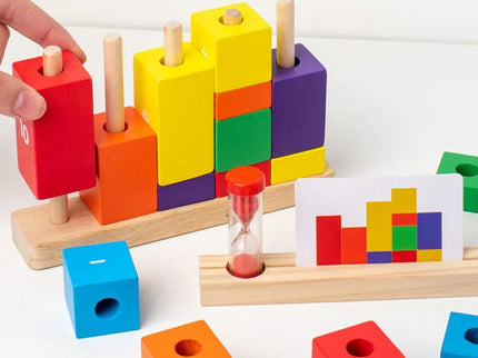 Joc educativ Aritmetica de Bază, piese din lemn și carduri interactive, 3 ani+ - Bebeboo - Totul pentru copii. Jucării, Hăinuțe, Perne, Mobilier, Textile