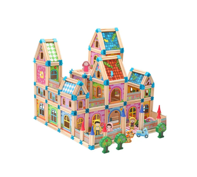Set de construcție din 128 de piese, 3 ani+ - Bebeboo - Totul pentru copii. Jucării, Hăinuțe, Perne, Mobilier, Textile