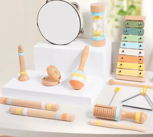 Set din 7 instrumente muzicale, 1 an+ - Bebeboo - Totul pentru copii. Jucării, Hăinuțe, Perne, Mobilier, Textile
