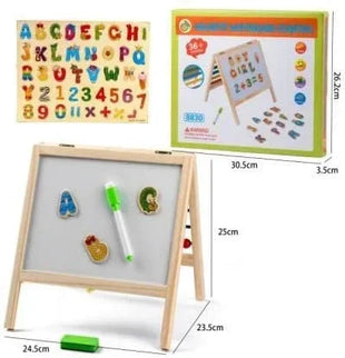 Tablă magnetică cu litere, cifre și numărătoare 24×25 cm – educativă și interactiva - Bebeboo - Totul pentru copii. Jucării, Hăinuțe, Perne, Mobilier, Textile