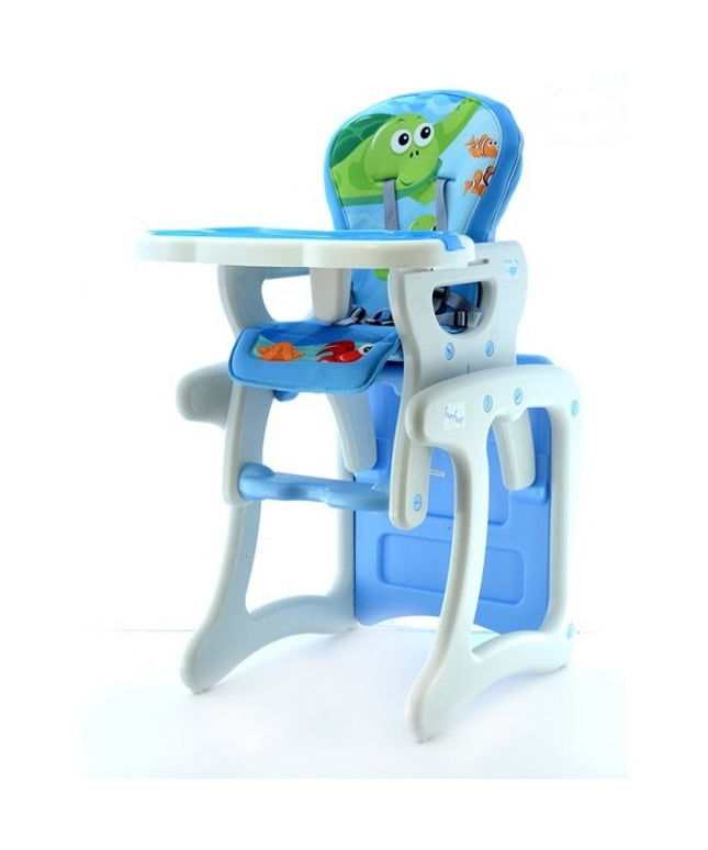 Scaun de masa multifunctional EURObaby HB-GY02 - Albastru